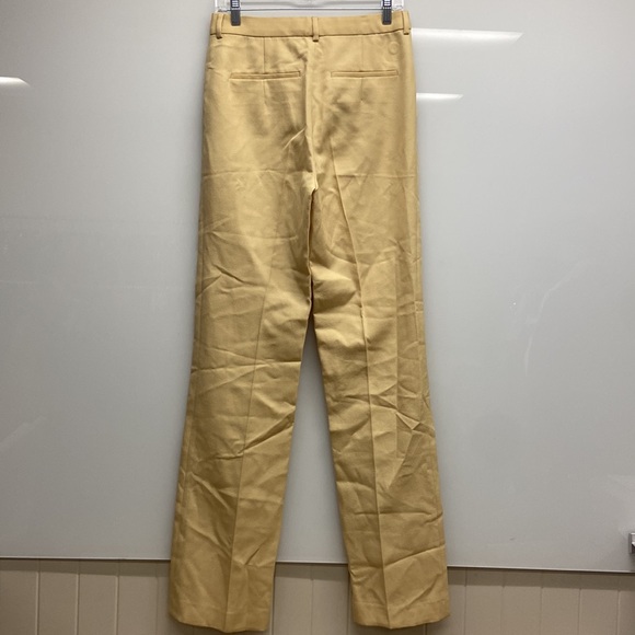 New Massimo Dutti Wool Suit Trouser Pants With Central Seam Tan Cream - Picture 7 of 13